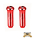 2 x Bowdenzug Endkappe rot 12 mm Ø 2 mm Mofa Moped anti ausfrans