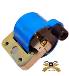 Zündspule extern 6V blau mit Zündkabel Ciao,...
