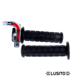 Kurzhub Gasgriff Schnellgasgriff transparent universal 22mm Rohr -Lusito-