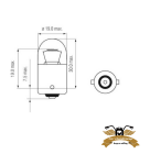 2 x Birne BA15S 6V 15W 18x35mm Glühbirne Lampe Mofa...