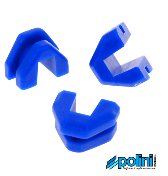 Variomatik Variator  Gleistücke Gleitschuhe Polini 3 Stück blau für Polini 50 ccm
