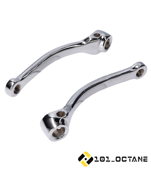 Pedalarm Satz Tretkurbel links rechts verchromt 155mm Ø 9,5 mm Keil
