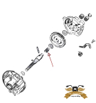 Feder Getriebe Mono Hinterachse Druckfeder Piaggio Ciao, Bravo, SI -OEM-