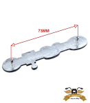 Schriftzug Seitendeckel Embleme Metall 85mm mit Pin...