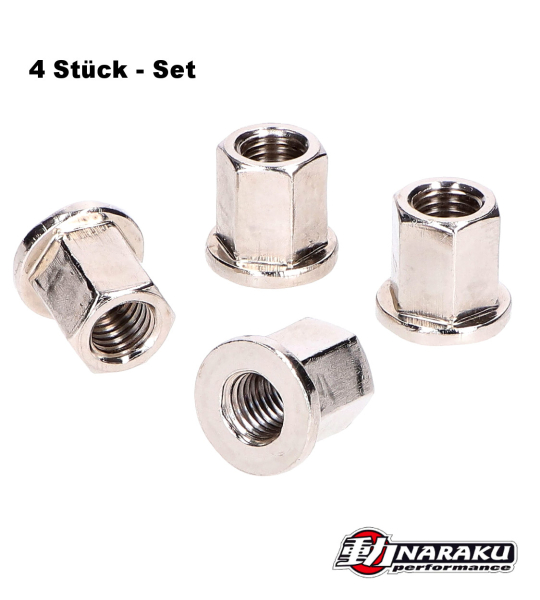 Zylinderkopfmutter M6x1,0  Stehbolzenmutter Bundmutter hochfest -Naraku-