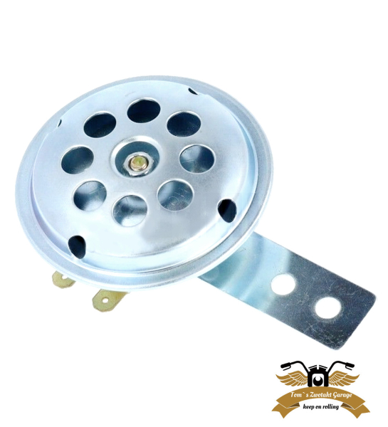 Hupe Schnarre Ø 70 mm mit Halter 12V DC Gleichstrom Mofa Moped