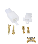 Stecker Satz Kabelverbinder 2 Pin 2,8 mm 6-teilig Mofa...