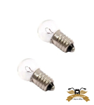 2 X Birne Lampe Mofa Moped Schraubgewinde E10 12V 0,4W...