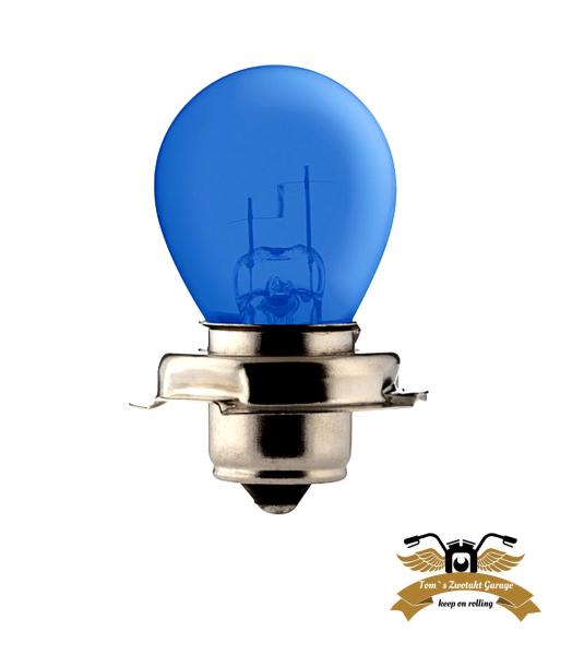Birne Krypton blau 12V 15W P26S Scheinwerfer Glühbirne Moped Motorrad KFZ