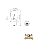 Birne gelb 6V 15 Watt P26S Glühbirne Glühlampe...