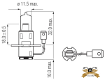 Birne H3 6V 35W PK22s Glühlampe Glühbirne 6...