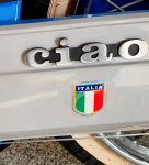 Sticker 3D selbstklebend Italia Tricolore 34x28mm Wappen