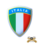 Sticker 3D selbstklebend Italia Tricolore 45x36mm