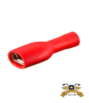 Kabelschuh Flachstecker rot 6,35 x 0,8mm / 1,5-2,5 mm²
