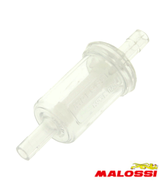 Benzinfilter Malossi klein transparent 6 mm Anschluß High Flow Mofa Moped Motorrad