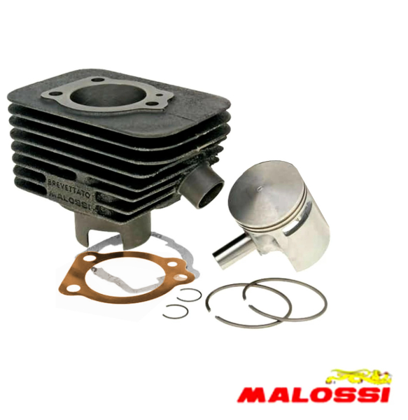 Zylinder Zylinderkit Malossi 3118709 CVF 63 ccm Ø 43mm Bolzen Ø 12mm Ciao Bravo Vespa SI Grauguss