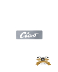Ciao Tankaufkleber invers Sticker Tank Logo silber...