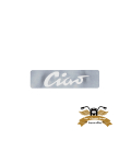2 x Ciao Tankaufkleber invers Sticker Tank Logo silber...