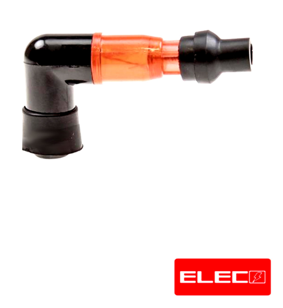 Zündkerzenstecker Kerzenstecker 2-Takt  ELEC rot teiltransparent