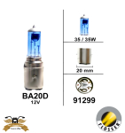 Birne BA20D 12V 35/35W Bilux Halogen Superwhite Flösser KFZ - Germany