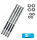 Zylinder Stehbolzen Adapter Kit M8 -> M7 145mm mit 4x M7 Mutter und Scheiben