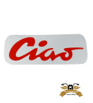 Ciao Schriftzug Tankaufkleber Sticker Tank Logo rot klein...