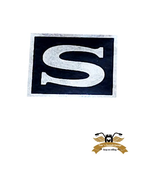 Ciao S Schriftzug Aufkleber Sticker Schutzblech hinten 28x32mm Kotflügel