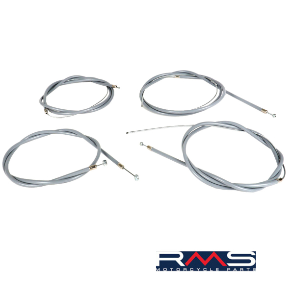 Piaggio Ciao PX Bowdenzug grau Set Zugsatz komplett Bowdenzugset -RMS-