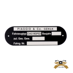 Typenschild Ciao blanko Aluminium 80x25mm gelocht...