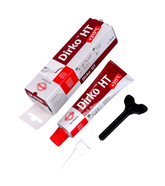 Gehäusedichtung Dichtmasse Dirko HT rot +315° C 70ml  ( 17,00 € / 100 ml)