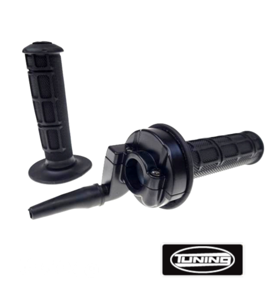 Kurzhub Gasgriff Schnellgasgriff schwarz 22mm Lenker