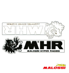 2x Malossi MHR Hyper Racing Schriftzug 145x35mm...