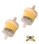 2 x Benzinfilter Budget 30mm x Ø 30mm transparent...