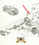 Sechskantschraube M6x35 Kurbelgehäuse Teilgewinde...