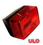 Rücklicht Rückstrahler "Ulo" klein schwarz 70x45mm Leuchmittel BA9S -ULO-