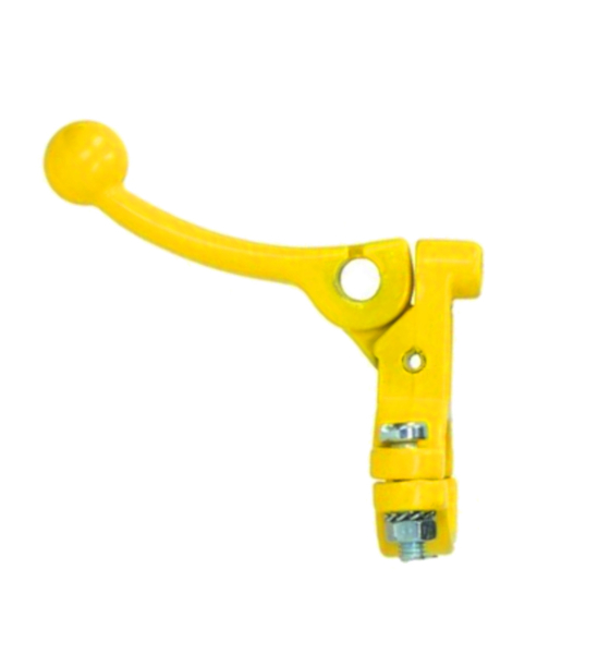 Dekompressionshebel Deko Hebel Stahl gelb 22mm Lenker 70mm Moped -Lusito-