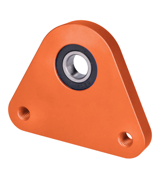 Flanschlager "Race" orange Lager Hinterrad Aluminium Lagerplatte Ciao,Bravo