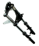 Teleskopgabel Gabel Telegabel chrom / schwarz Vespa SI -EBR-