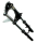 Teleskopgabel Gabel Telegabel chrom / schwarz Vespa SI -EBR-