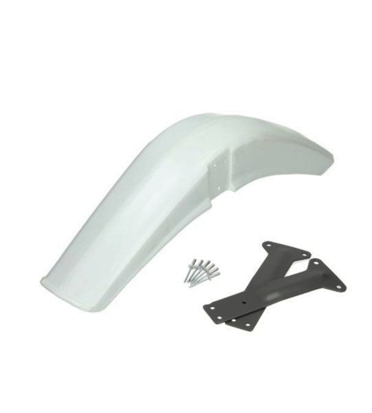 Gilera EC1 Kotflügel Schutzblech weiß vorne mit Halter / Befestigungssatz