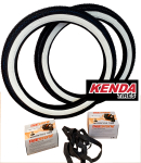 Reifen Set Weißwandreifen 2x Kenda K327 Semi...