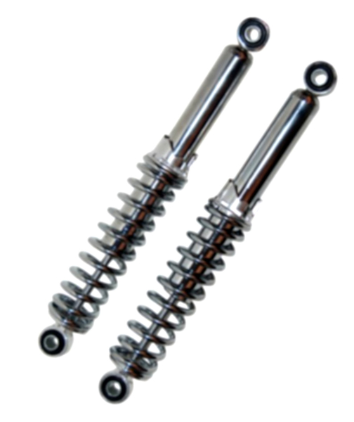 Stoßdämpfer Federbein DMP verchromt 320mm Ø 8/10mm Auge -DMP-