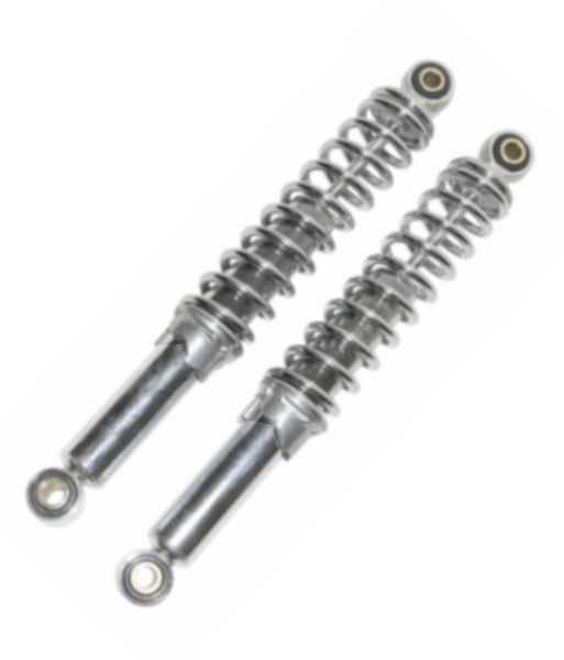 Stoßdämpfer Federbein DMP verchromt 300mm Ø 8/10mm Auge -DMP-