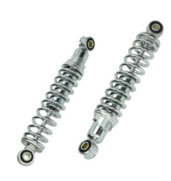 Stoßdämpfer Federbein DMP verchromt 240mm Ø 10mm Auge -DMP-