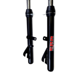 Teleskopgabel Gabel Telegabel chrom / schwarz Piaggio Bravo -EBR-