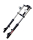 Teleskopgabel Gabel Telegabel chrom / schwarz Piaggio Bravo -EBR-