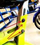 Sattel Platte Befestigungsplatte Klemmplatte Sattelhalter VA Piaggio Ciao