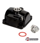 Schwimmerkammer PHBG Aluminium schwarz -Racing- / Ablaßschraube -Naraku-