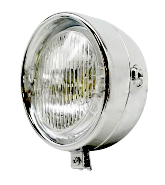 Scheinwerfer Guia Klassik Retro Ø130mm Blechgehäuse verchromt -Guila-