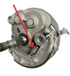 Bremsbacke hinten Feder Zugfeder Rückholfeder...